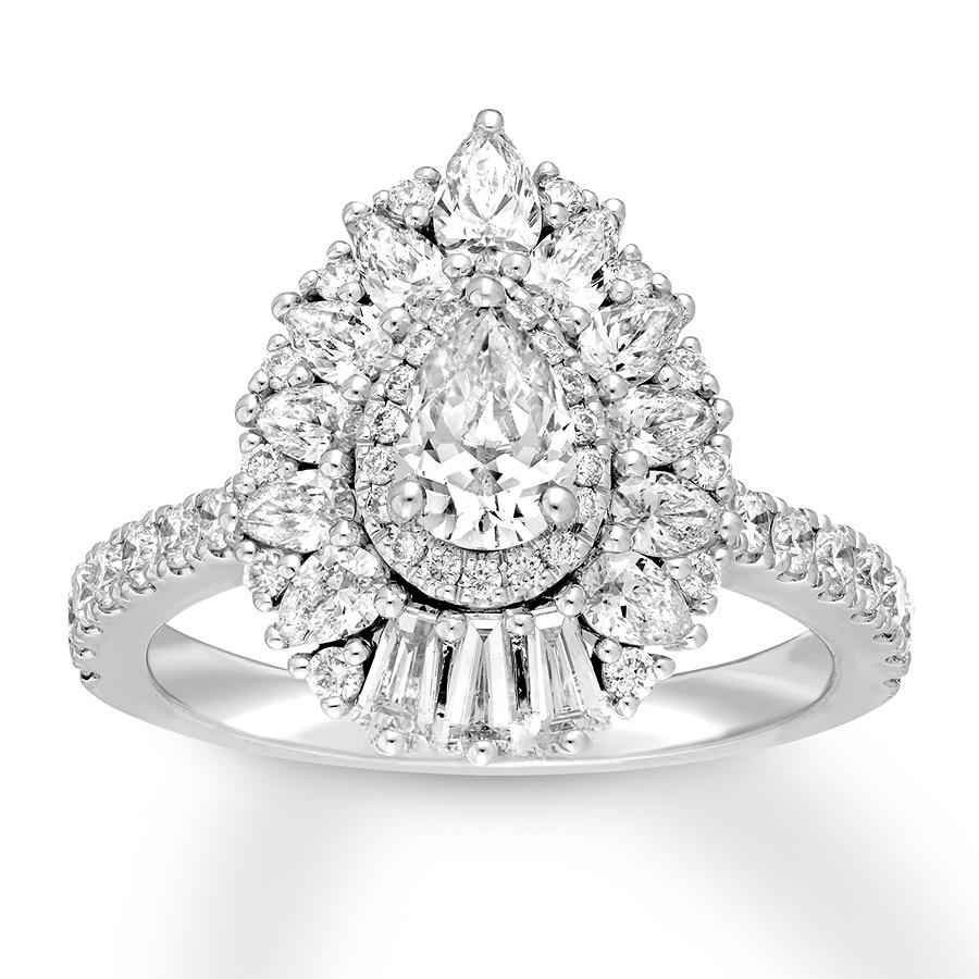 Diamond Engagement Ring 1-7/8 ct tw 14K White Gold