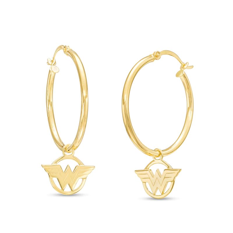 LogoHoopEarringsin10KGold